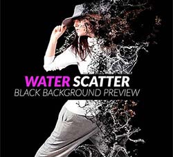 极品PS动作－流体散离(含高清视频教程)：Water Scatter